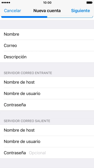 Pulsa Contraseña e introduce la contraseña de tu cuenta de correo electrónico.