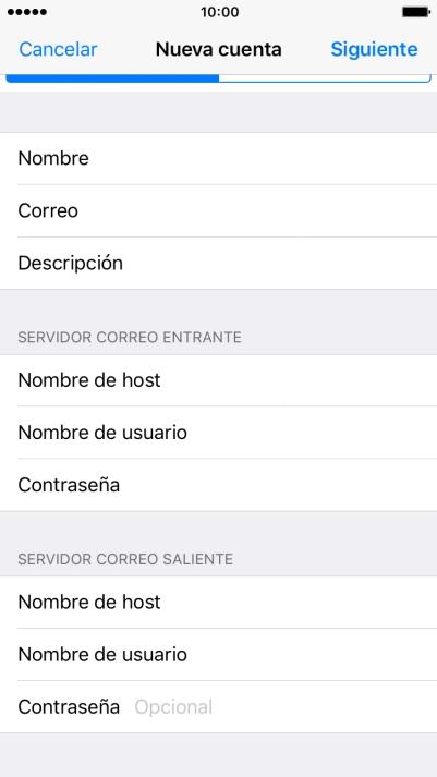 Pulsa Contraseña e introduce la contraseña de tu cuenta de correo electrónico.