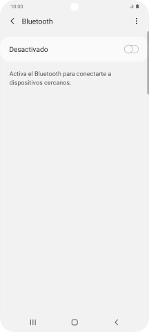 Pulsa el indicador para activar la función.