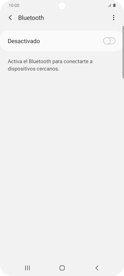 Pulsa el indicador para activar la función.