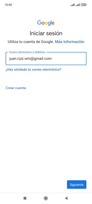 Pulsa Siguiente.
