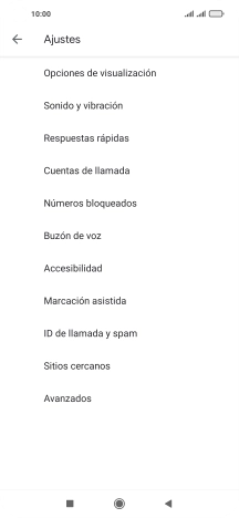 Pulsa Buzón de voz.