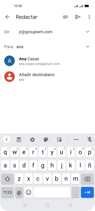 Pulsa el contacto deseado.