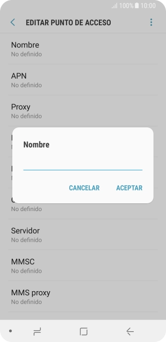 Introduce Vodafone Internet y pulsa ACEPTAR.