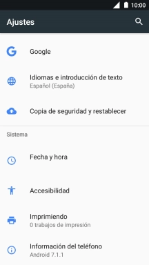 Pulsa Fecha y hora.