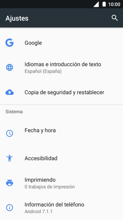 Pulsa Fecha y hora.