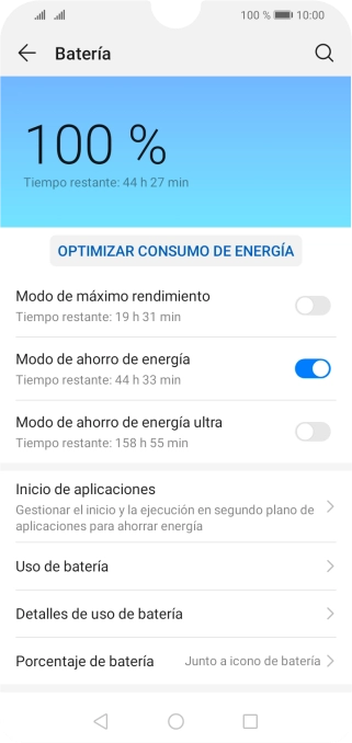 Pulsa la tecla de inicio para terminar y regresar a la pantalla de inicio.