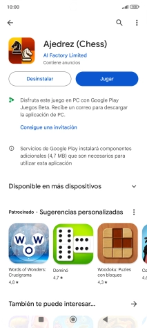 Pulsa la tecla de inicio para terminar y regresar a la pantalla de inicio.