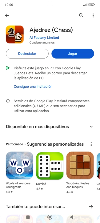 Pulsa la tecla de inicio para terminar y regresar a la pantalla de inicio.