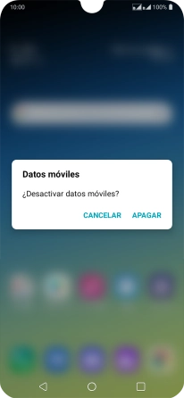 Si desactivas la función, pulsa APAGAR.