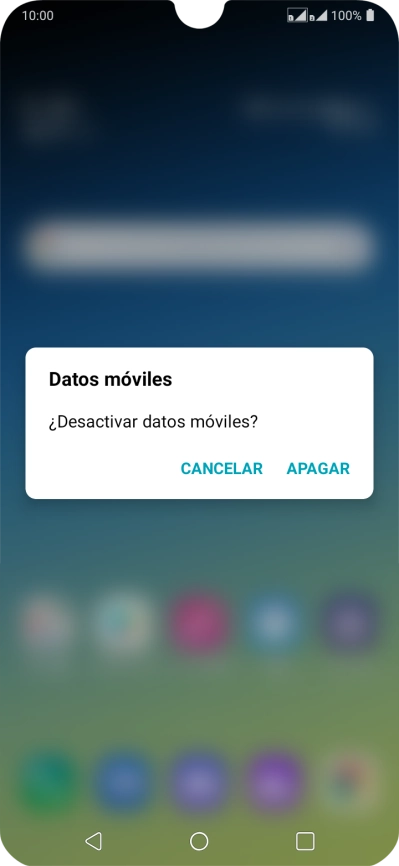 Si desactivas la función, pulsa APAGAR.
