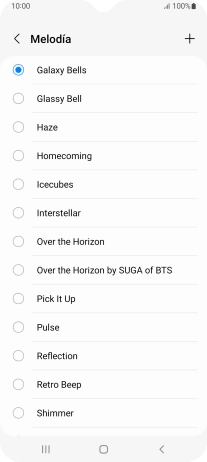 Pulsa el icono de añadir timbre de llamada.