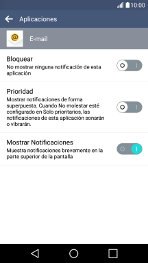 Pulsa el indicador junto a 