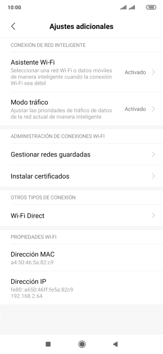 Pulsa Asistente Wi-Fi.