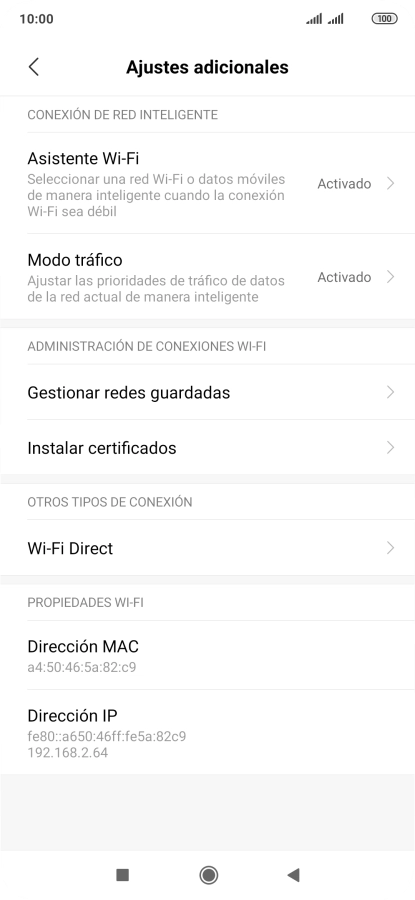 Pulsa Asistente Wi-Fi.