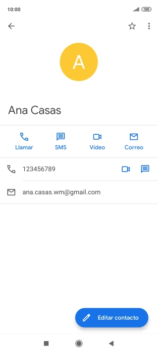 Pulsa el número de teléfono.