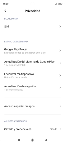Pulsa el nombre de la tarjeta SIM.