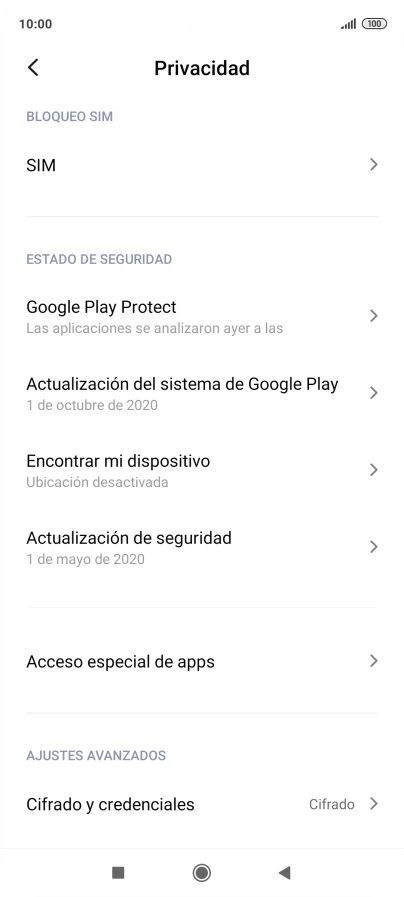 Pulsa el nombre de la tarjeta SIM.