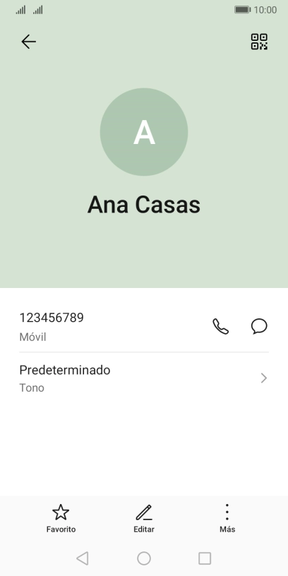 Pulsa el número de teléfono.