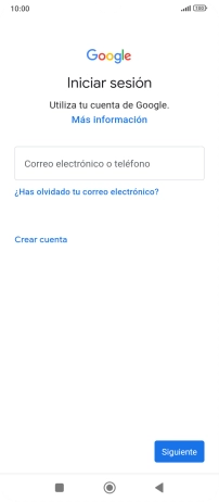 Si no tienes una cuenta de Google, pulsa Crear cuenta y sigue las indicaciones de la pantalla para ver cómo crear una cuenta nueva.