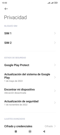 Pulsa la tarjeta SIM deseada.