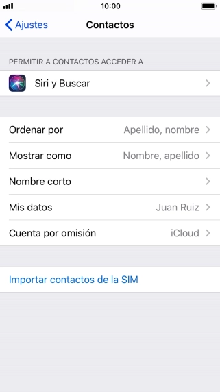 Pulsa Importar contactos de la SIM.