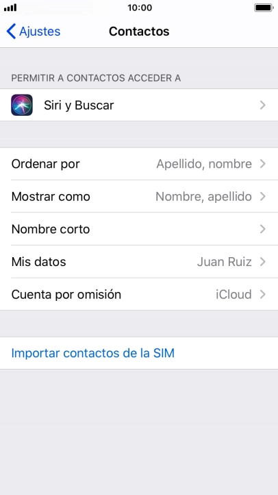 Pulsa Importar contactos de la SIM.