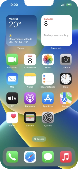 Cuando el icono de carga de batería aparece en la pantalla, el teléfono se está cargando.