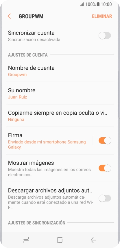 Pulsa el indicador junto a 