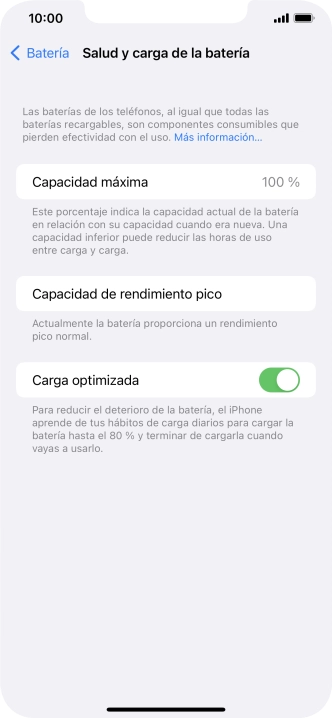 Pulsa el indicador junto a 