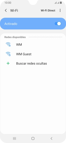 Pulsa la red wifi deseada.
