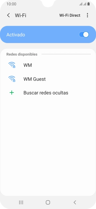 Pulsa la red wifi deseada.