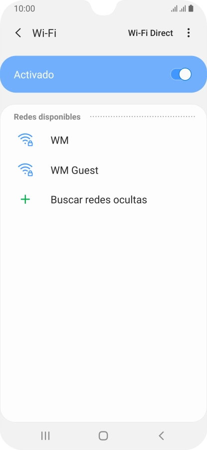 Pulsa la red wifi deseada.