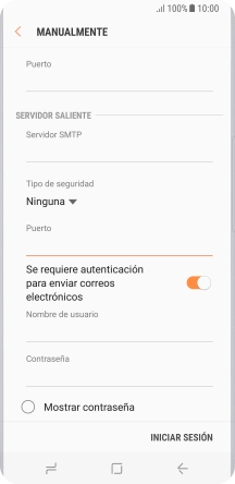 Pulsa el indicador junto a 