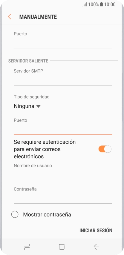 Pulsa el indicador junto a 