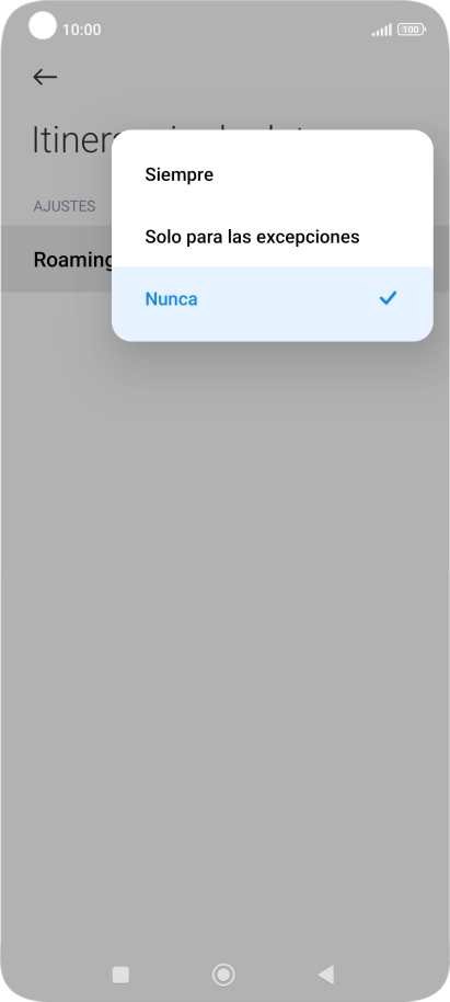 Pulsa el ajuste deseado para activar o desactivar la función.