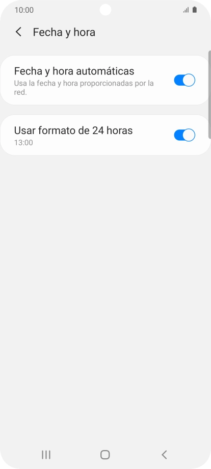 Pulsa la tecla de inicio para terminar y regresar a la pantalla de inicio.