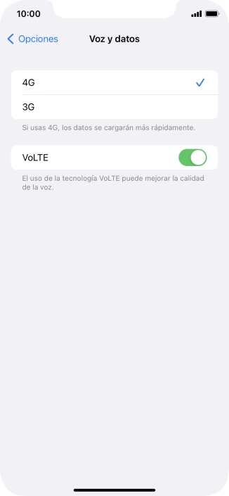 Pulsa el tipo de red deseado.