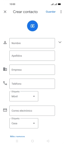 Pulsa Nombre e introduce el nombre deseado.
