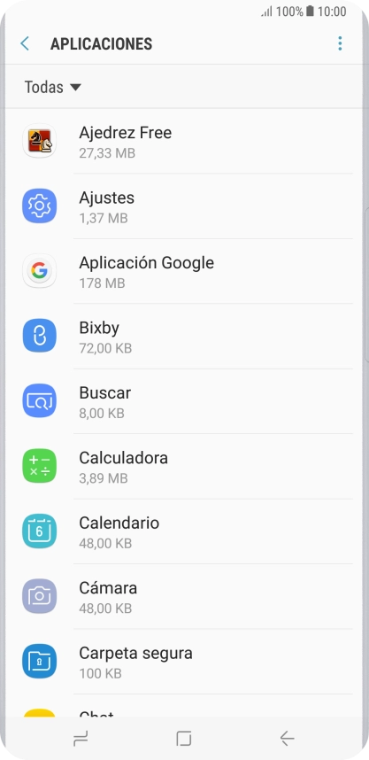 Pulsa la app deseada.