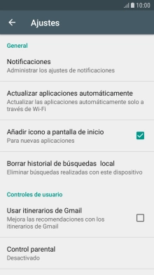 Pulsa Actualizar aplicaciones automáticamente.