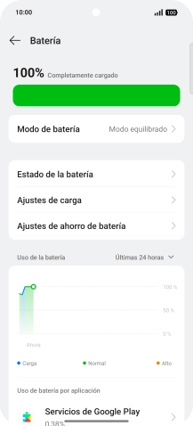 Pulsa Modo de batería.