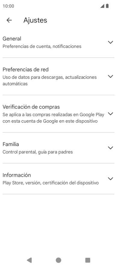 Pulsa Preferencias de red.