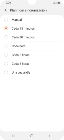Pulsa el ajuste deseado.