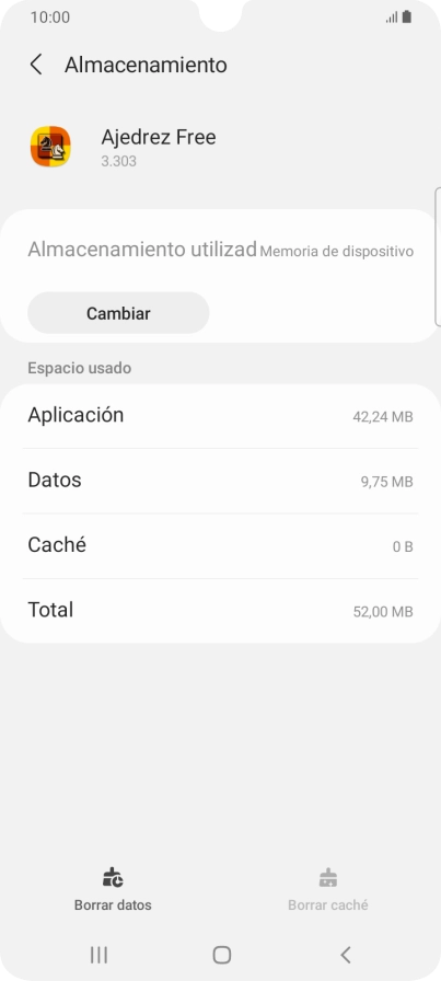 Pulsa la tecla de inicio para terminar y regresar a la pantalla de inicio.