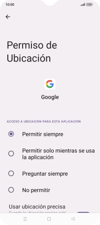 Pulsa el ajuste deseado.
