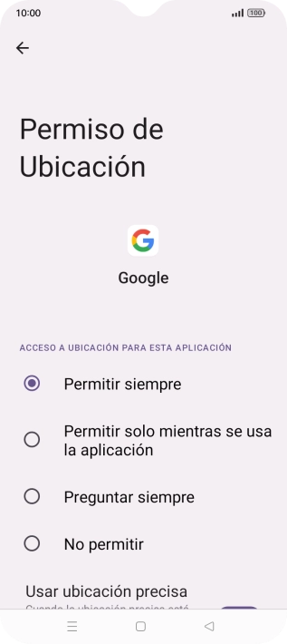 Pulsa el ajuste deseado.