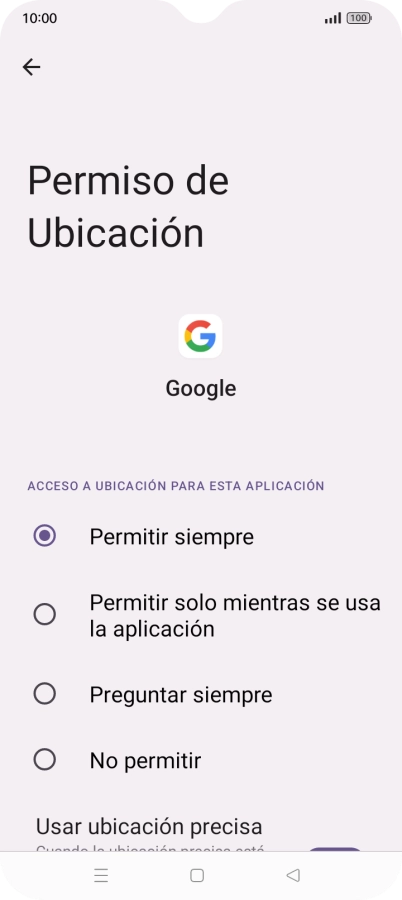 Pulsa el ajuste deseado.