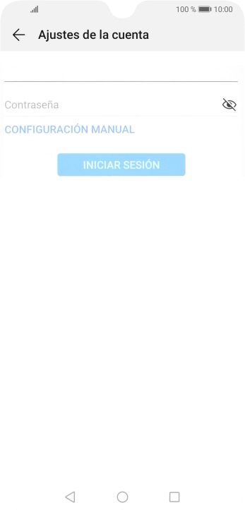 Pulsa Contraseña e introduce la contraseña de tu cuenta de correo electrónico.