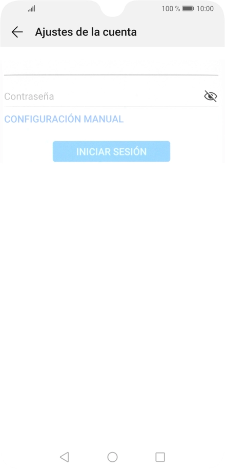 Pulsa Contraseña e introduce la contraseña de tu cuenta de correo electrónico.